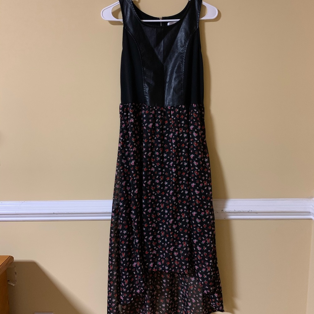 Girls Black Flowy Dress